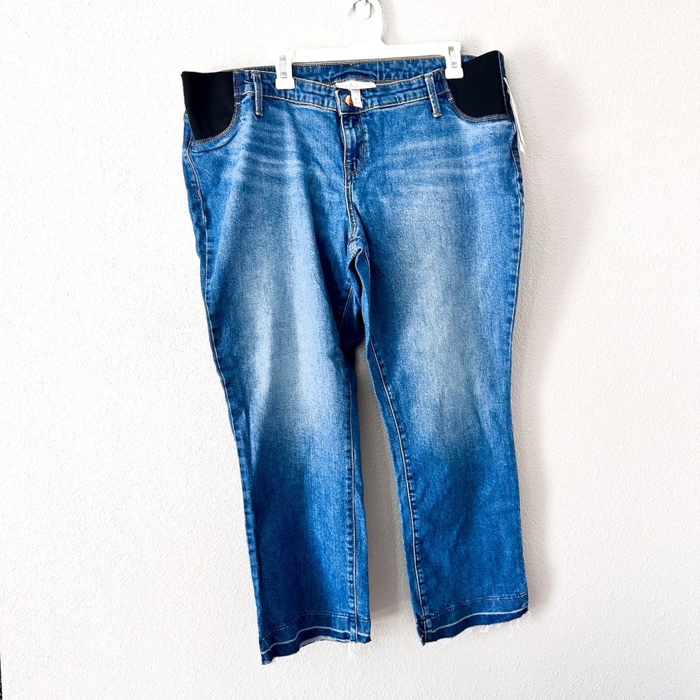 NEW Isabel Ankle Bootcut Maternity Jeans Women's Size 16 Original $35 Tags Attac